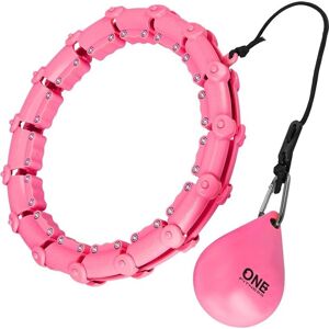 One Fitness OHA02 Pink Verstellbarer Hula Hoop - Hula Hop One Fitness OHA02 Pink Verstellbarer Hula Hoop - Hula Hop