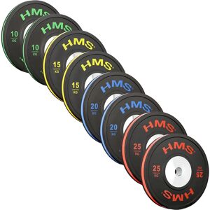 HMS Olympische Bumper Schijven Set - 140kg - Staal & Rubber HMS Olympische Bumper Schijven Set - 140kg - Staal & Rubber