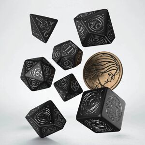 Q Workshop The Witcher Dobbelstenen Set Yennefer - Obsidian Star met Munt Q Workshop The Witcher Dobbelstenen Set Yennefer - Obsidian Star met Munt