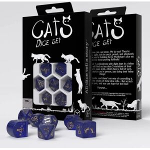 Q Workshop Katten Modern Dobbelstenen Set - 7 Stuks - Dobbelstenen voor Rollenspellen Q Workshop Katten Modern Dobbelstenen Set - 7 Stuks - Dobbelstenen voor Rollenspellen