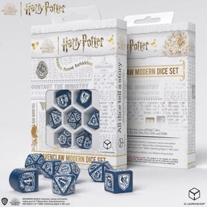 Q Workshop Harry Potter Ravenclaw Modern Dobbelstenen Set - Blauw Q Workshop Harry Potter Ravenclaw Modern Dobbelstenen Set - Blauw