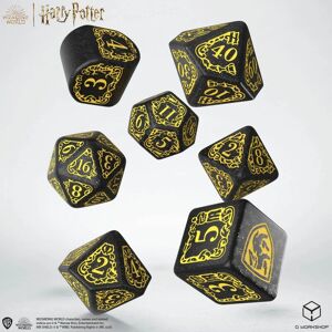 Q Workshop Harry Potter Hufflepuff Dobbelstenen Set - Zwart - Dobbelstenen Set Q Workshop Harry Potter Hufflepuff Dobbelstenen Set - Zwart - Dobbelstenen Set