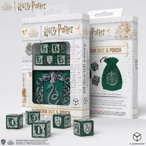 Q Workshop Harry Potter Slytherin Dice & Pouch - Dice Set & Pouch Q Workshop Harry Potter Slytherin Dice & Pouch - Dice Set & Pouch