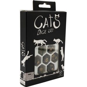 Q Workshop Katten Dobbelstenen Set Pixel - Role Playing Game Dice Q Workshop Katten Dobbelstenen Set Pixel - Role Playing Game Dice