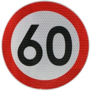 CARGOPARTS 60km/h Nopeusrajoitustarra - speed limit sticker CARGOPARTS 60km/h Nopeusrajoitustarra - speed limit sticker