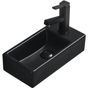 Lavabo encimera Mexen Inez - Cerámica, Negro mate Lavabo encimera Mexen Inez - Cerámica, Negro mate