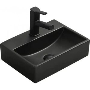 Mexen Mini Lavabo de sobreponer 40x30 cm Negro mate - Cerámica sanitaria Mexen Mini Lavabo de sobreponer 40x30 cm Negro mate - Cerámica sanitaria