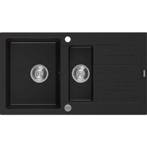 Mexen Matias - 900x505 - Negro - Granite sink Mexen Matias - 900x505 - Negro - Granite sink