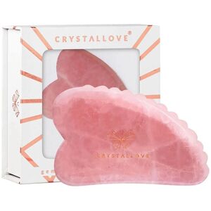 Crystallove Rose Quartz Gua Sha - Facial Massage Tool Crystallove Rose Quartz Gua Sha - Facial Massage Tool