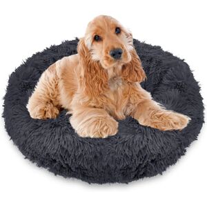 Springos Koiranpeti - 80cm Pyöreä Cozy Sametti Harmaa Springos Koiranpeti - 80cm Pyöreä Cozy Sametti Harmaa