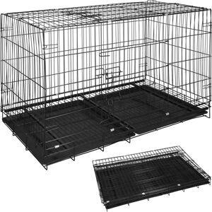 Springos Klec na zvířata - Kovový box pro psy a kočky 100x70x60cm Springos Klec na zvířata - Kovový box pro psy a kočky 100x70x60cm
