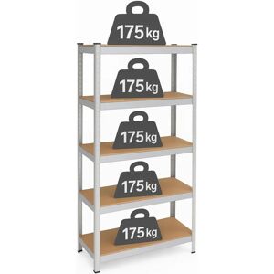 Kovový regál Springos - 5 nastavitelnych polic - 180x90x40cm - 875kg - Garáž, sklep Kovový regál Springos - 5 nastavitelnych polic - 180x90x40cm - 875kg - Garáž, sklep