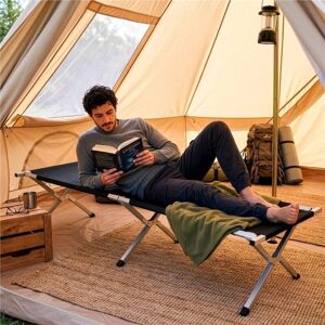 SPRINGOS Lit de camping en métal - 74 x 190,5 cm - Stable & Pliable - Publicité SPRINGOS Lit de camping en métal - 74 x 190,5 cm - Stable & Pliable - Publicité