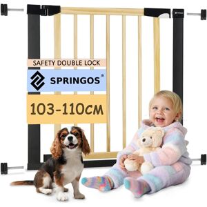 Springos Bezpečnostní brána pro děti - Nastavitelná 75-110cm Springos Bezpečnostní brána pro děti - Nastavitelná 75-110cm