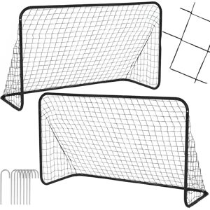 Springos Jalkapallomaali - Teräs, 2 kpl, 183x122cm Springos Jalkapallomaali - Teräs, 2 kpl, 183x122cm