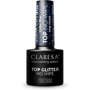 Claresa UV/LED Top Glitter No Wipe τζελ τοπ βερνίκι νυχιών αστραφτερό απόχρωση Glitter Blue 5 γρ - Publicité Claresa UV/LED Top Glitter No Wipe τζελ τοπ βερνίκι νυχιών αστραφτερό απόχρωση Glitter Blue 5 γρ - Publicité