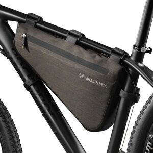Wozinsky Sacoche pour cadre de vélo - 5L, Gris - Conception résistante - Publicité Wozinsky Sacoche pour cadre de vélo - 5L, Gris - Conception résistante - Publicité