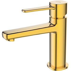 Grifo de baño Invena Glamour - Mezclador cerámico, dorado - 156mm de altura Grifo de baño Invena Glamour - Mezclador cerámico, dorado - 156mm de altura
