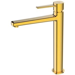 INVENA Glamour Wysoka Jednoprzegrodowa Bateria Umywalkowa - Złoto - Bateria INVENA Glamour Wysoka Jednoprzegrodowa Bateria Umywalkowa - Złoto - Bateria