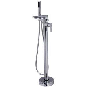 INVENA bateria do wanny chrom wysokie wyjście z zestawem prysznicowym INVENA bateria do wanny chrom wysokie wyjście z zestawem prysznicowym