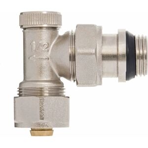 Invena Model - Angled Radiator Valve - Brass, 16mm PEX, 1/2" BSP Invena Model - Angled Radiator Valve - Brass, 16mm PEX, 1/2" BSP