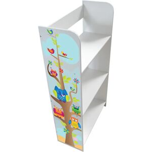 Leomark Gufi Étagère en bois pour enfants - 3 étagères - Petite pièce - Publicité Leomark Gufi Étagère en bois pour enfants - 3 étagères - Petite pièce - Publicité
