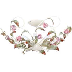Luminex Pink 5-Light Ceiling Chandelier - Chandelier Luminex Pink 5-Light Ceiling Chandelier - Chandelier