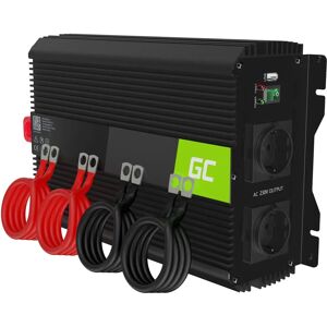 Green Cell Power Inverter Pro 12V > 230V - 2000W/4000W, Black Green Cell Power Inverter Pro 12V > 230V - 2000W/4000W, Black