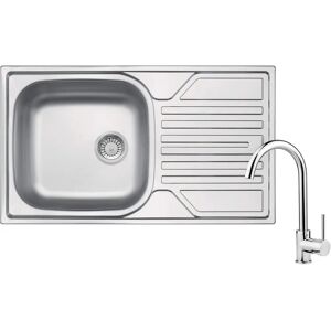 Deante Lavello in acciaio con miscelatore a 1 ciotola - Set cucina Deante Lavello in acciaio con miscelatore a 1 ciotola - Set cucina