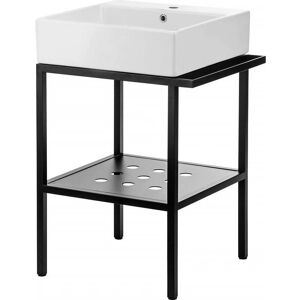 Console da Bagno Deante - 66,5x50 cm - Bianco/Nero Console da Bagno Deante - 66,5x50 cm - Bianco/Nero