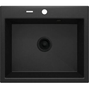 Fregadero de cocina en composite de granito gris metálico 600 x 520 mm - Deante Fregadero de cocina en composite de granito gris metálico 600 x 520 mm - Deante