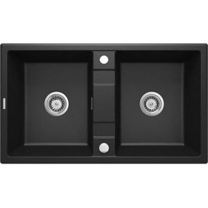 Fregadero de granito Deante con 2 compartimentos - Resistente a impactos Fregadero de granito Deante con 2 compartimentos - Resistente a impactos