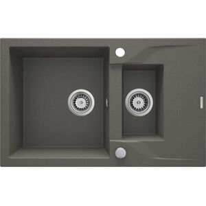 Fregadero de granito Antracita 1,5 Compartimentos - Fregadero de Cocina Fregadero de granito Antracita 1,5 Compartimentos - Fregadero de Cocina