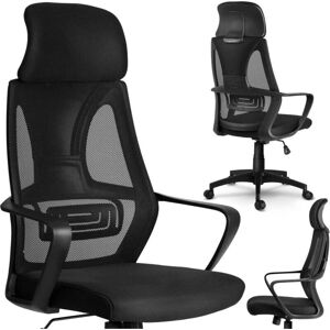 Chaise de Bureau Micro Mesh Praga de Sofotel - Noir - Publicité Chaise de Bureau Micro Mesh Praga de Sofotel - Noir - Publicité