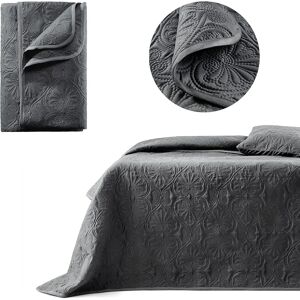Room99 Leila Manta Doble Cara Gris Oscuro - Cubrecama Room99 Leila Manta Doble Cara Gris Oscuro - Cubrecama