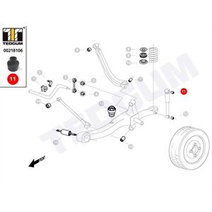 Tedgum Fiat Doblo Upphängning - Fjädringsfäste Tedgum Fiat Doblo Upphängning - Fjädringsfäste