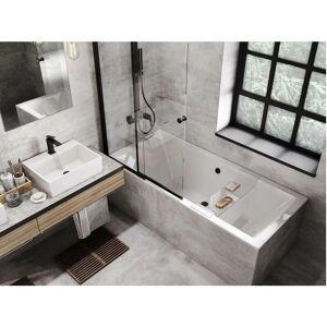 OTITEC Wanna prostokątna biała - Nowoczesny design - 165x75 cm OTITEC Wanna prostokątna biała - Nowoczesny design - 165x75 cm