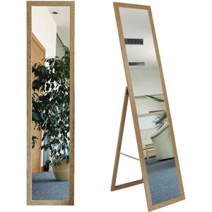 BD art Pełnowymiarowe lustro - Dąb - 156cm BD art Pełnowymiarowe lustro - Dąb - 156cm