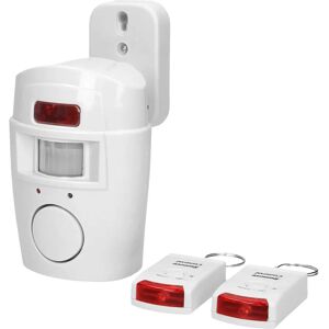 Mini draadloze alarm met ingebouwde sirene - 6m bereik - Batterij - 2 afstandsbedieningen Mini draadloze alarm met ingebouwde sirene - 6m bereik - Batterij - 2 afstandsbedieningen