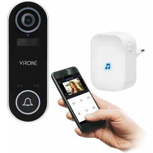 Virone Sonnette vidéo WiFi - 1080p, Batterie, IP65, Caméra grand angle - Publicité Virone Sonnette vidéo WiFi - 1080p, Batterie, IP65, Caméra grand angle - Publicité