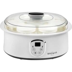 Browin 801015 - Yoghurtmachine met Thermostat en Glas - 7 Potjes 1.3L Browin 801015 - Yoghurtmachine met Thermostat en Glas - 7 Potjes 1.3L