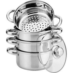Set de Casseroles Vapeur Kinghoff - 2,5L, 18cm, 5 pcs - Publicité Set de Casseroles Vapeur Kinghoff - 2,5L, 18cm, 5 pcs - Publicité