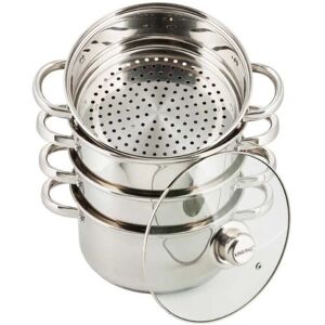 Ensemble de Casseroles à Vapeur Kinghoff - 11L, 5 pièces, 20cm - Ensemble de Casseroles à Vapeur - Publicité Ensemble de Casseroles à Vapeur Kinghoff - 11L, 5 pièces, 20cm - Ensemble de Casseroles à Vapeur - Publicité