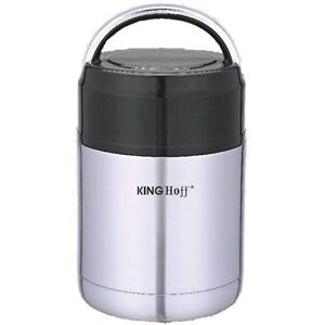 Thermos alimentaire à double paroi Kinghoff - 650ml - Argent - Publicité Thermos alimentaire à double paroi Kinghoff - 650ml - Argent - Publicité
