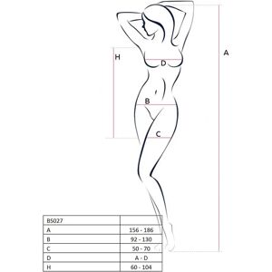 Bodystocking Passion Žena - Černá - Velikost Unikátní - Bodystocking Bodystocking Passion Žena - Černá - Velikost Unikátní - Bodystocking