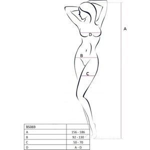 Passion BS069 Bodystocking Bílá - Otevřená Síť, Velikost Uni, Sexy Prádlo Passion BS069 Bodystocking Bílá - Otevřená Síť, Velikost Uni, Sexy Prádlo