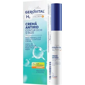 Gerovital Hyaluron C Crème anti-rides contour des yeux et lèvres - Crème contour yeux et lèvres - Publicité Gerovital Hyaluron C Crème anti-rides contour des yeux et lèvres - Crème contour yeux et lèvres - Publicité