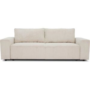 YOUDOIT Canapé Convertible Beige en Velours 3 Places YOUDOIT Canapé Convertible Beige en Velours 3 Places