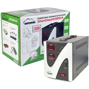 Silver Cloud Voltage stabilizer SCK2000V - 1200W - Gray/White - Voltage stabilizer Silver Cloud Voltage stabilizer SCK2000V - 1200W - Gray/White - Voltage stabilizer