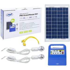 Sistema solare GreenHouse H01 PNI - 30W, Batteria, USB, Radio, LED Sistema solare GreenHouse H01 PNI - 30W, Batteria, USB, Radio, LED